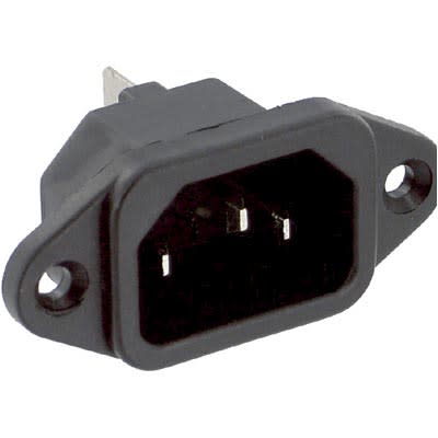 Qualtek Electronics Corp. - 703W-00/08 - IEC Plug, 15 A/250 VAC, QC Tab ...