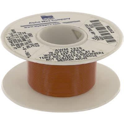 Alpha Wire - 5851 RD005 - Hook-Up Wire, Copper, 30 AWG, 7x38, Red TFE ...