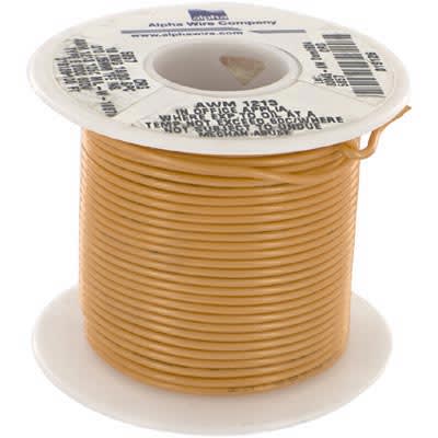 Alpha Wire - 5857 OR005 - Hook-Up Wire, Copper, 18 AWG, 19x30, Orange ...