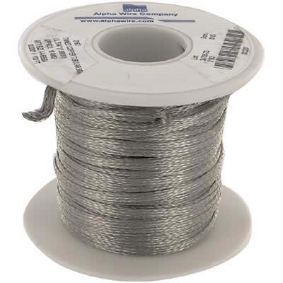 Alpha Wire - 2163 SV005 - Braid, 18 AWG, Tinned Copper, 72, 1800 CMA ...