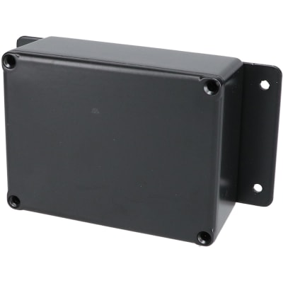 Bud Industries - CU-4471-B - Enclosure,Flanged,Aluminum,Die Cast,Black ...