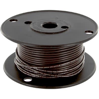 Olympic Wire and Cable Corp. - 363 BROWN CX/100 - Hook-Up Wire, 18 AWG ...