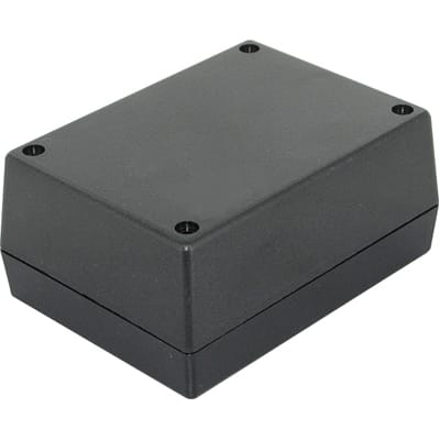 Serpac - 132R,BK - Enclosure, Box-Lid, Desktop, Plastic, Black, 4.38x3 ...