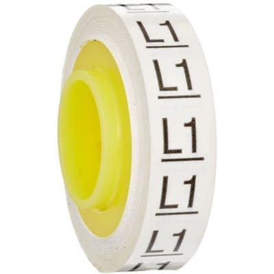 3M - SDR-L1 - Adhesive Cable Marker, L1 Legend Maximum of 9.65mm 10 ...