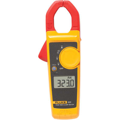 Fluke - FLUKE-323 - Clamp Meter, 400A AC, True-RMS, 600V, 323 Series - RS