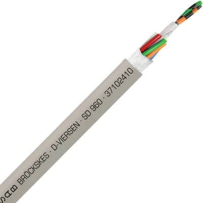 SAB - 37102410 - Multiconductor Cable, 10C, 24AWG, 14x34, BC, PVC ins ...