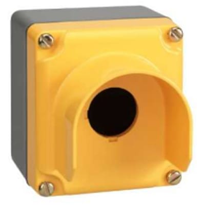 Square D - 9001KYG1Y - Pushbutton Enclosure, 1 Hole, 30mm, Zink, NEMA13 ...