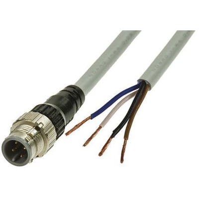 Omron Automation - XS5F-D421-D80-F - Vib-proof cable,2m,female,grey - RS