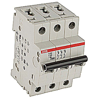 ABB - S203-C63 - Circuit Breaker; 3-Pole; C Curve; 63A; 6kA; 480Y ...