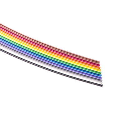 3M - 3302-10 100FT - 10 Way Unscreened Flat Ribbon Cable, 12.7 mm Width ...