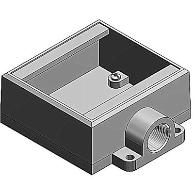 T&B Fittings By ABB - FS22-TB - Cast Device Box, Shallow, 2 Gang, 3/4 ...