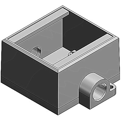 T&B Fittings By ABB - FDC222-TB - Two Gang Cast Device Box, 3/4"Deep ...