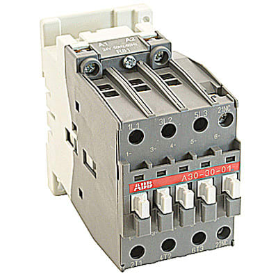 ABB - A30-30-01-81 - Contactor,NEMA,3 Pole,34A,24VAC@60Hz,24VAC@50Hz ...