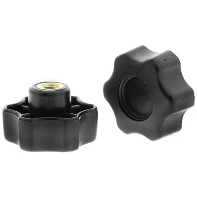 RS PRO - 161076 - Nylon female scallop handwheel knob M5 - RS