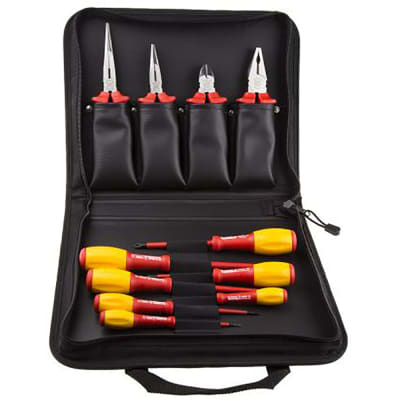 RS PRO - 161221 - VDE 1000V 11 Piece Electricians Tool Kit High