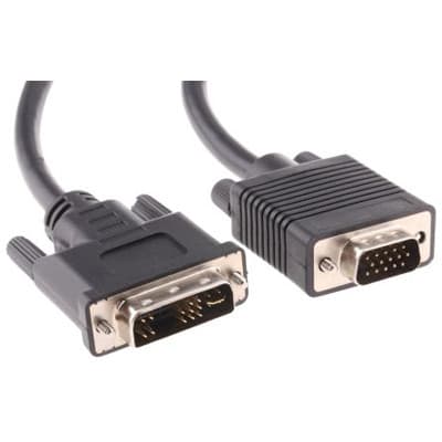 RS PRO - 489377 - Male DVI-A To Male VGA Video Cable Assembly 3A PVC ...