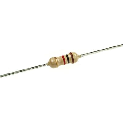 RS PRO - 7077666 - RS Series Axial Carbon Resistor 1kOhms +/-5%0.25W ...