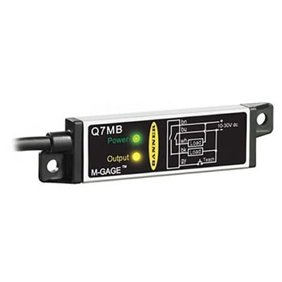 Banner Engineering - Q7MBQ - M-Gage Q7M Flat-Pak Sensor, Range, Varies ...