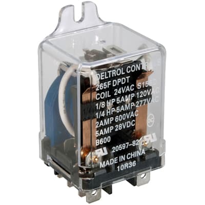 267F DPDT 15A 24VDC, Electromechanical Relay 24VDC 375Ohm