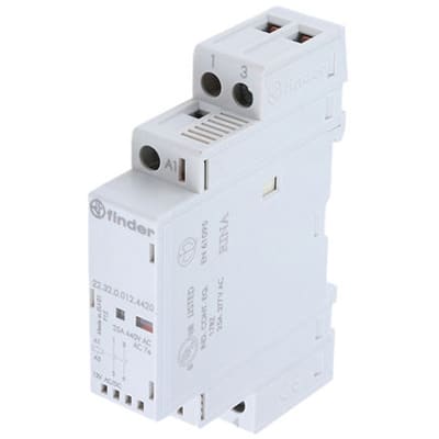 Finder - 22.32.0.012.4420 - Modular contactor 2 NC 25A 12Vac/dc - RS