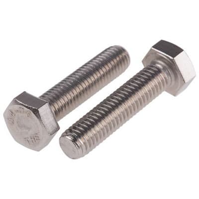 RS PRO - 190298 - M8 x 35 mm Hex Head Bolt, A4 Stainless Steel, Coarse - RS