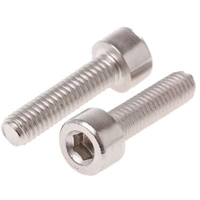 RS PRO - 1871263 - Hex Socket Cap Stainless Steel Plain Socket Screw ...