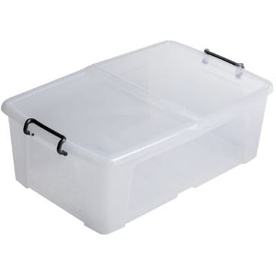 RS PRO - 8252338 - 50L Transparent Polymer Storage Box ...