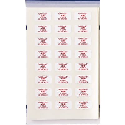 Brady - TL-PK-11 - Labels, Tamper Seal, Vinyl Film, 0.375