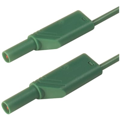Altech Corp - 934087104 - Test Lead MLS WS 50/2.5 GREEN,Banana Plug, 4mm,  safety, 20, 14AWG - RS
