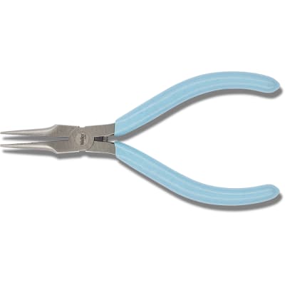 ESD-Safe Extra Long Needle Nose Pliers with Serrated Jaws and Blue