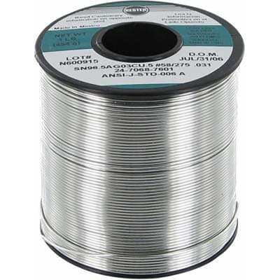 Kester Solder - 24-7068-7601 - Solder Wire,No-Clean Flux,Lead-Free,Sn96 ...