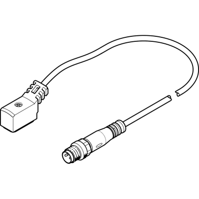 Festo - NEBV-Z4WA2L-R-E-2.5-N-M8G3-S1 - Connecting Cable Festo - NEBV-Z4WA2L-R-E-2.5-N-M8G3-S1 - Connecting Cable