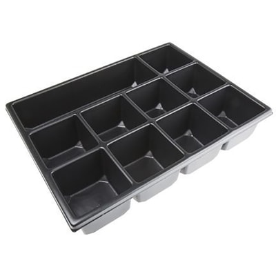 RS PRO - 1368888 - Compartment Tray Insert 10 Fixed Divisions for SSC1 ...