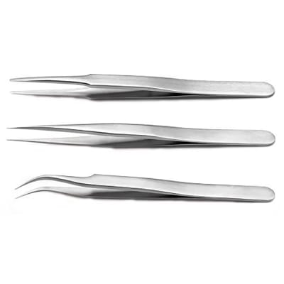 RS PRO - 1369878 - Kit of 3 Precision Tweezers - RS