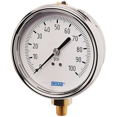 Wika Instruments - 52730481 - Pressure gauge;analog;back mount;213.54 4 ...