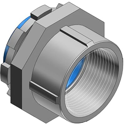 T&B Fittings By ABB - 371AL - Hub Connector, 3/4", Aluminum, For Use ...