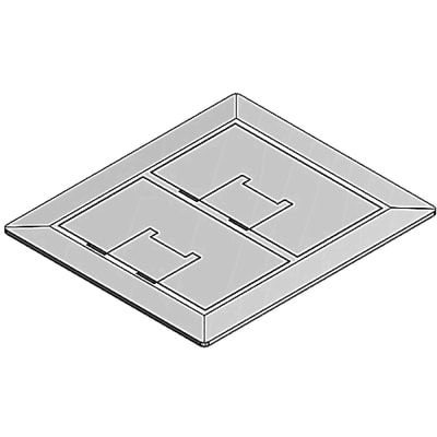 Steel City by ABB - E9762SS - Two Gang Rectangular Floor Box Cover, 7. ...