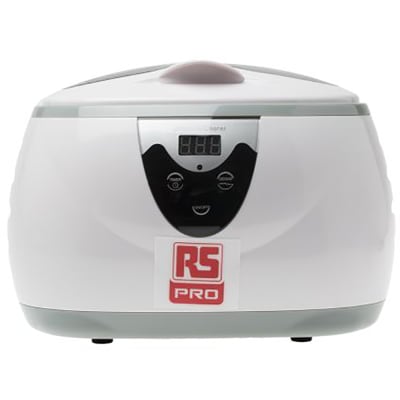 RS PRO - 1368566 - Digital Ultrasonic Cleaner 600mL Capacity 35W Heater  Power 35W Ultrasonic - RS