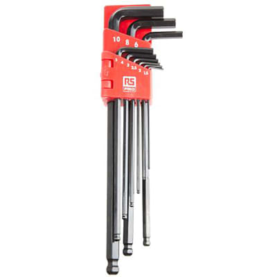 RS PRO - 1447564 - 9PCS METRIC BALL END HEX WRENCH SET - RS