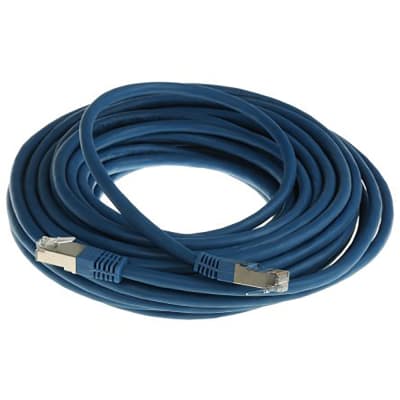 RS PRO Cat6 Male RJ45 to Male RJ45 Ethernet Cable, U/UTP, Blue PVC Sheath,  1m