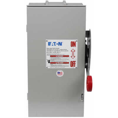 Eaton - Cutler Hammer - DH222NRK - 60A/2P HD FUSIBLE SAFETY SWITCH W ...