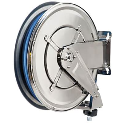 RS PRO - 9119453 - Wall Mounted Stainless Steel Wash-Down Hose Reel 12mm  Inner Diameter 2MPa - RS