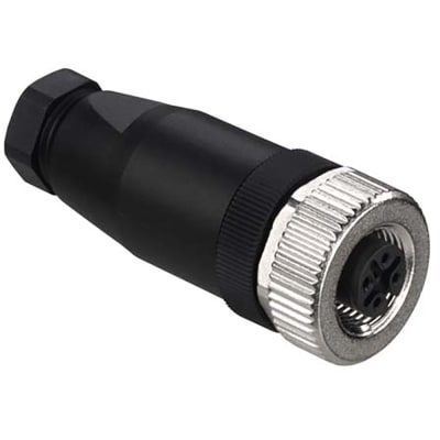 Leuze - KD 095-4A - Connector with screw terminals, M12, Axial, Female ...