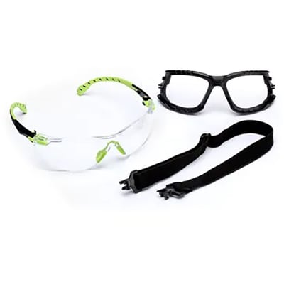 3M S1201SGAF KT Safety Glasses Kit Foam Strap Clear Anti