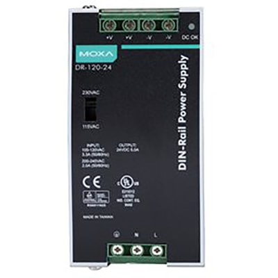 Moxa - DR-75-24 - 75W/3.2A,24 VDC,with universal 85 to 264 VAC