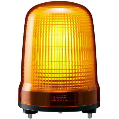 Patlite - SL15-M1JN-Y - Beacon,Flashing 150mm, DC 12-24V, Cable, Amber - RS