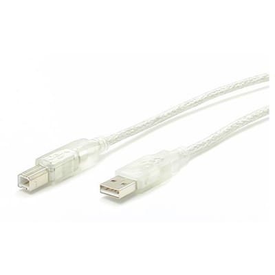 StarTech.com 1 ft USB 2.0 A to B Cable - M/M - USB cable - USB (M) to USB  Type B (M) - USB 2.0 - 1 ft - black - USB2HAB1