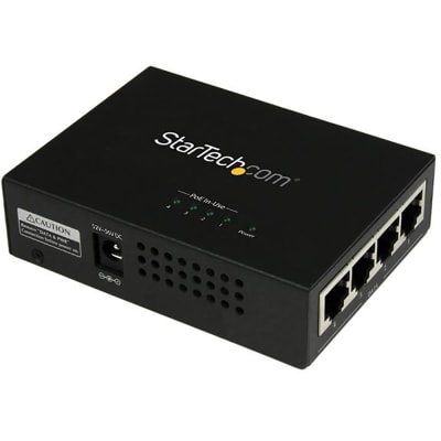 StarTech.com - POEINJ4G - Ethernet Extender, Gigabit Midspan, 4