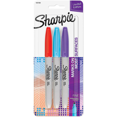 Sharpie Permanent Markers Fine Point Assorted Colors