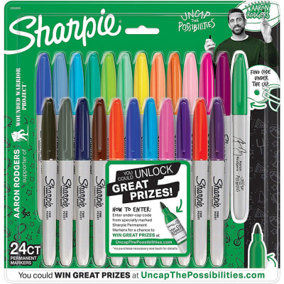 Sharpie Retractable Permanent Markers, Fine Point, Assorted Colors